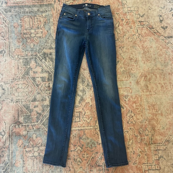 Women’s Seven for all mankind denim jeans size 26 size 0 - Picture 2 of 6